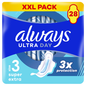 Прокладки гігієнічні жіночі ALWAYS (Олвейс) Ultra Day&Night Quatro (дей найт кватро) ультратонкі ароматизовані 28 шт