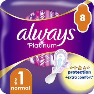 Прокладки гігієнічні жіночі ALWAYS (Олвейс) Ultra Platinum Normal Single (Ультра платинум нормал сингл) 8 шт