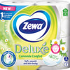 Туалетний папір ZEWA Deluxe (Зева Делюкс) з ароматом ромашки білий 3-х шаровий 4 рулони