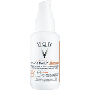 Флюїд для обличчя VICHY (Віши) Капіталь Солей сонцезахисний проти ознак фотостаріння шкіри обличчя з тонуючим ефектом SPF50+ 40 мл
