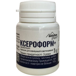 Ксероформ + порошок для зовнішнього застосування 7 г Solution Pharm