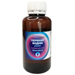 Перекис водню р-н 3% фл. 100мл Solution Pharm