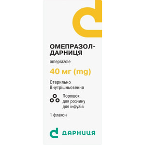 Омепразол-Дарниця пор. д/р-ну д/інф. 40мг фл. №1
