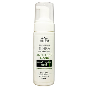 Пінка для вмивання TRIUGA (Тріюга) Anti-Acne аюрведична для проблемної шкіри Neem 200 мл