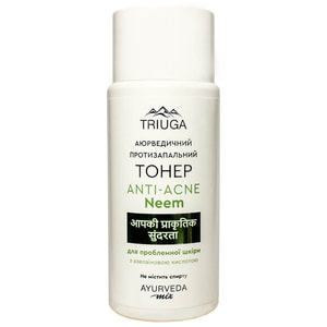 Тонер для обличчя TRIUGA (Тріюга) Anti-Acne аюрведичний протизапальний для проблемної шкіри Neem 200 мл
