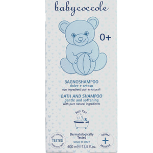 Шампунь-піна для ванни BABYCOCCOLE (Бейбікоколе) з екстрактом квітів лотосу 2 в 1 400 мл