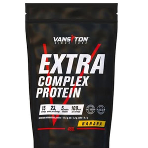 Высокобелковый продукт для спортсменов VANSITON (Ванситон) Extra (Экстра) Протеин Банан порошок 450 г