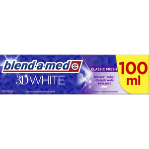 Зубна паста BLEND-A-MED (Блендамед) 3D White Класична свіжість 100 мл