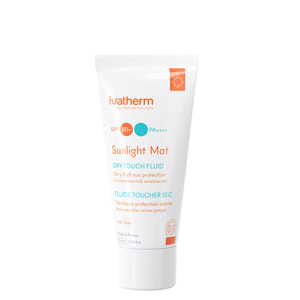 Крем для обличчя IVATHERM (Иватерм) Sunlight сонцезахисний зволожуючий для жирної шкіри матуючий dry touch флюїд SPF 50+ 50 мл