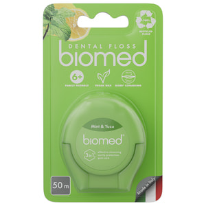 Зубна нитка BIOMED (Біомед) М'ята та юдзу 50 м