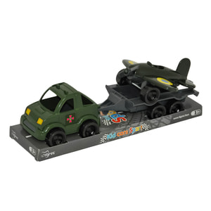 Набір ігровий WADER (Вадер) 39997 Авто Kid cars Військовий на планшетці 3 шт