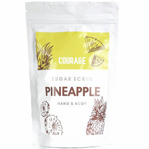 Скраб для тіла  COURAGE (Кураж) цукровий Sugar scrub mini ананас 50 г