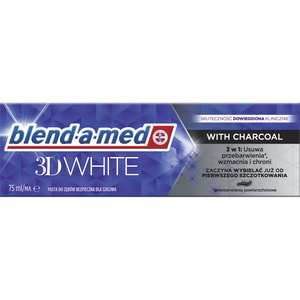 Зубна паста BLEND-A-MED (Блендамед) 3D White З деревним вугіллям 75 мл