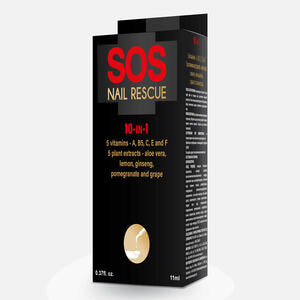 Рятівник для нігтів SOS (Сос) 10 в 1 5 вітамінів та 5 рослинних екстрактів 11 мл