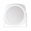 Зеркало TITANIA (Титания) артикул 1590L двухстороннее косметическое белое 15 см