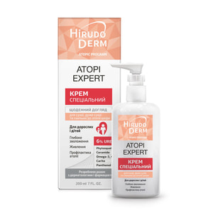 Крем для тела HIRUDO DERM (Гирудо дерм) Atopic Program (Атопик Программ) специальный для сухой, очень сухой и склонной к атопии кожи 200 мл