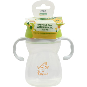 Поїльник-непроливайка дитячий BABY TEAM (Бебі Тім) артикул 5035 360 з ручками з 6 місяців 300 мл