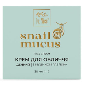 Крем для лица DR.NICE (Доктор Найс) с муцином улитки дневной 30 мл