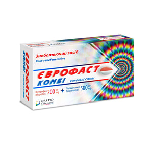 Еврофаст Комби капс. мягкие 200мг/500мг №10