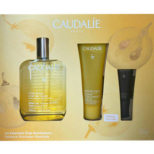 Набір CAUDALIE (Кадалі) Soleil Des Vignes Олія-еліксир 100 мл + Гель для душу 50 мл + Крем для очей Premier Cru 5 мл
