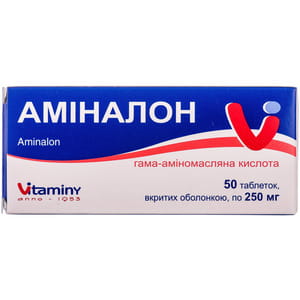 Аминалон табл. п/о 250мг №50
