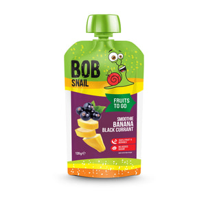 Пюре фруктове Bob Snail (Боб Снеіл) Равлик Боб Смузі Банан-чорна смородина 120 г
