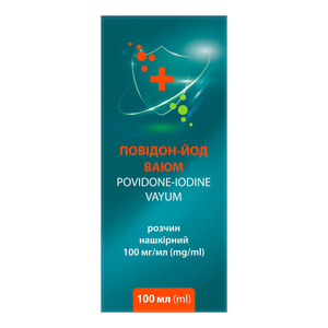 Повідон-йод Ваюм р-н нашкірний 100мг/мл фл. 100мл