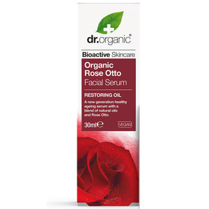 Сироватка для обличчя DR.ORGANIC (Др. Органік) відновлюючий з олією троянди Отто 30 мл