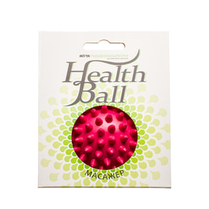 Масажер м'ячик з шипами HealthBall Д73 червоний