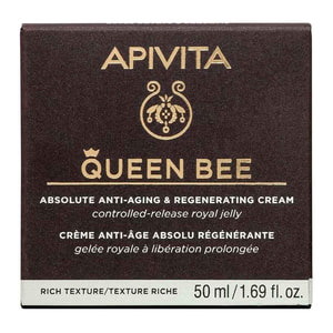 Крем для обличчя APIVITA (Апивита) QUEEN BEE насиченої текстури для комплексної антивікової та регенеруючої дії 50 мл