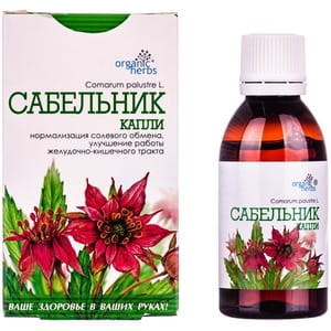 Краплі для профілактики і лікування захворювань суглобів  Сабельник флакон 50 мл