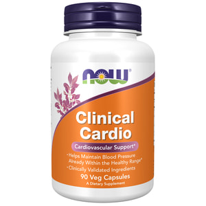 Клінічне кардіо NOW (Нау) Clinical Cardio для покращення роботи серцево-судинної системи капсули флакон 90 шт