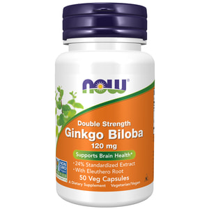 Гінкго Білоба NOW (Нау) Ginkgo Biloba 120 mg капсули по 120 мг підтримує здоров'я мозку флакон 50 шт
