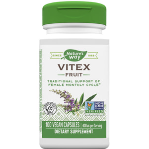 Авраамове дерево NATURE’S WAY (Натурес Вей) Vitex (Fruit) капсули для підтримки жіночого місячного циклу флакон 100 шт