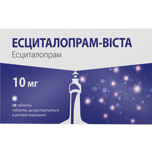 Эсциталопрам-Виста табл. дисп. 10мг №28