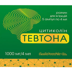 Тевтона р-н д/ін. 1000мг/4мл амп. 4мл №5