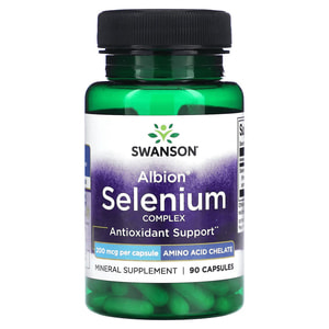 Гліцинатний селеновий комплекс SWANSON (Свенсон) Albion Chelated Selenium Complex 200 mcg капсули по 200 мкг флакон 90 шт