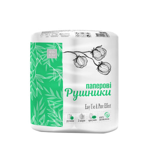 Рушники паперові DR.NICE (Доктор Найс) Економ білі 2 рулони