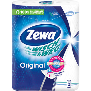 Рушники кухонні паперові ZEWA (Зева) Wisch&Weg Original білі 2 шт