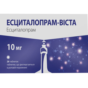 Эсциталопрам-Виста табл. дисп. 10мг №28***