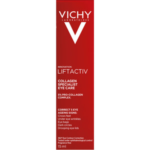 Крем для кожи вокруг глаз VICHY (Виши) Лифтактив Коллаген антивозрастной з ефектом коррекции морщин, придания упругости и восстановления кожи 15 мл