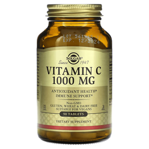 Вітамін С 1000 мг SOLGAR (Солгар) Vitamin C 1000 mg таблетки флакон 90 шт
