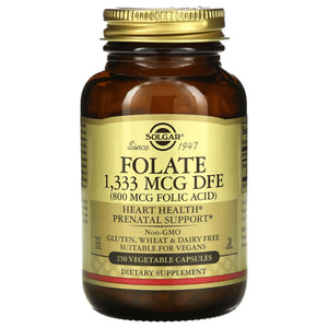 Фолат (фолиева кислота) SOLGAR (Солгар) Folic Acid 800 mcg капсулы флакон 250 шт