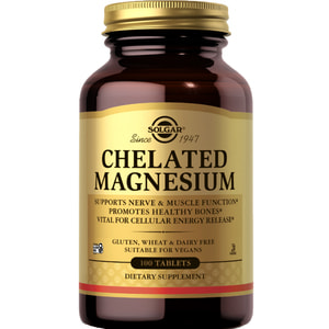 Магнію хелат SOLGAR (Солгар) Chelated Magnesium таблетки з магнієм флакон 250 шт