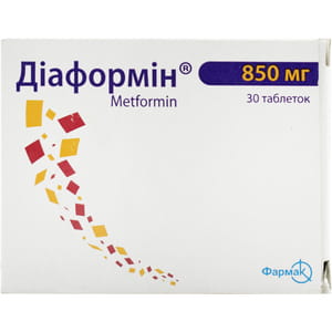 Диаформин табл. 850мг №30