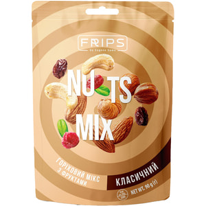 Горіховий мікс FRIPS (Фрипс) з фруктами Класичний 90 г
