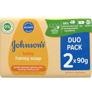 Мило дитяче JOHNSON'S BABY (Джонсон Бебі) медове дуопак 90 г 2 шт