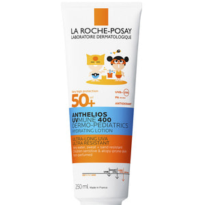 Молочко дитяче La Roche-Posay (Ля Рош-Позе) Антеліос UVA 400 Дермо-Педіатрікс сонцезахисне водостійке для чутливої шкіри немовлят SPF 50+ 250 мл