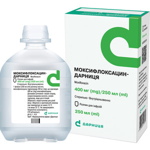 Моксифлоксацин-Дарница р-р д/инф. 400мг/250мл фл. 250мл №1