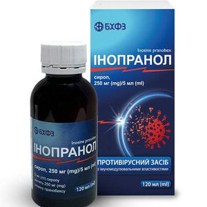 Інопранол сироп 250мг/5мл фл. 120мл